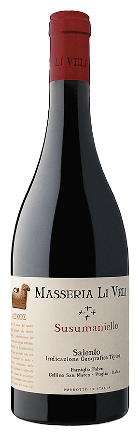 LI-VELI-Askos-Susumaniello-IGT-75cl Askos Susumaniello de Li Veli - Bouteille de Vin rouge Biologique des Pouilles