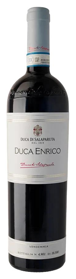 Duca Enrico Flasche Rotwein aus Sizilien vom Weinproduzenten Duca di Salaparuta