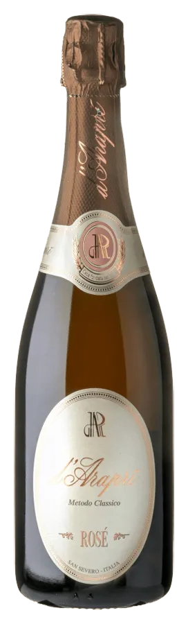 Spumante Rosé metodo classico de d'Arapri - Bouteille de Vin mousseaux des Pouilles
