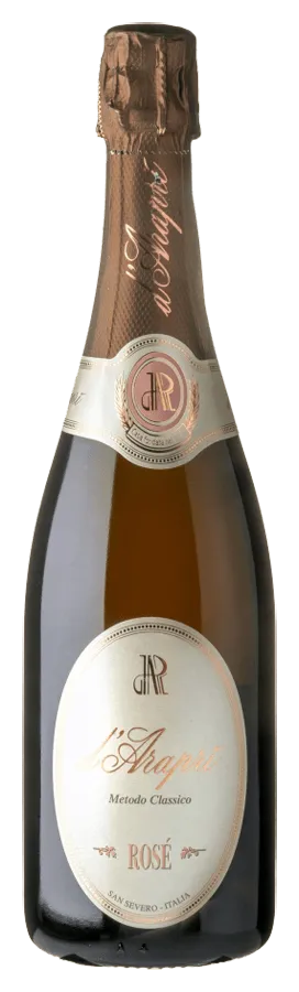 spumante-rose-metodo-classico-arapri-puglia Spumante Rosé metodo classico de d'Arapri - Bouteille de Vin mousseaux des Pouilles