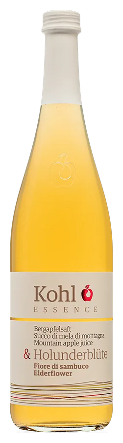 Bergapfelsaft & Holunderblüte Bergapfelsaft & Holunderblüte