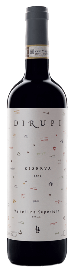 Grumello Valtellina Superiore Riserva von Dirupi - Flasche Rotwein Biologisch aus der Lombardei