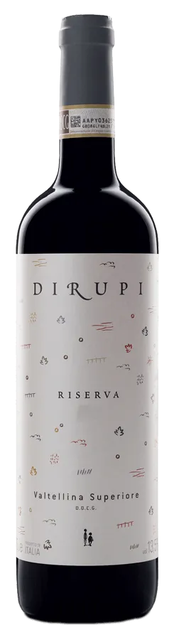 Grumello Valtellina Superiore Riserva von Dirupi - Flasche Rotwein Biologisch aus der Lombardei