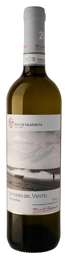 Sentiero del Vento Vermentino Flasche Weisswein aus Sizilien vom Weinproduzenten Duca di Salaparuta