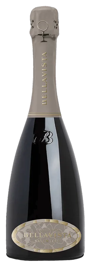 Franciacorta Satèn Brut von Bellavista - Flasche Schaumwein aus der Lombardei