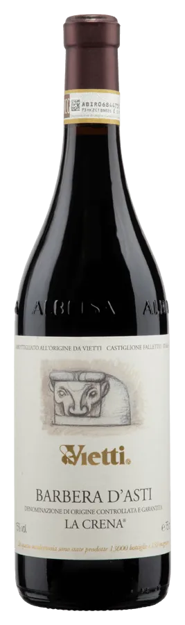 Barbera d'Asti La Crena de Vietti - Bouteille de Vin rouge du Piémont