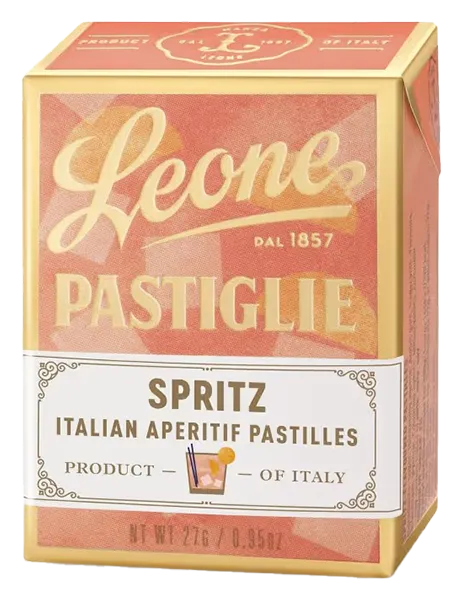 Pastiglie Leone Spritz - Kaubonbon aus Italien mit Spritz-Geschmack