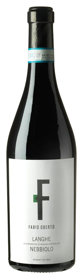 Langhe Nebbiolo von Fabio Oberto - Flasche Rotwein aus dem Piemont