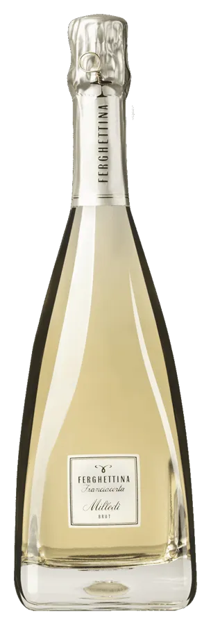 Franciacorta Milledì Brut von Ferghettina - Flasche Schaumwein aus der Lombardei