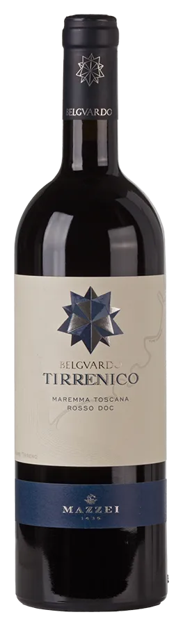 Tirrenico Maremma Toscana von Belguardo Mazzei - Flasche Rotwein aus der Toskana