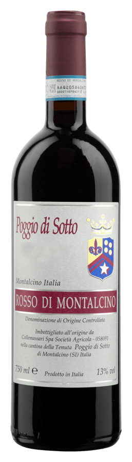 Rosso di Montalcino de Poggio di Sotto - Bouteille de Vin rouge de la Toscane