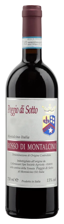 Rosso di Montalcino von Poggio di Sotto - Flasche Rotwein aus der Toskana