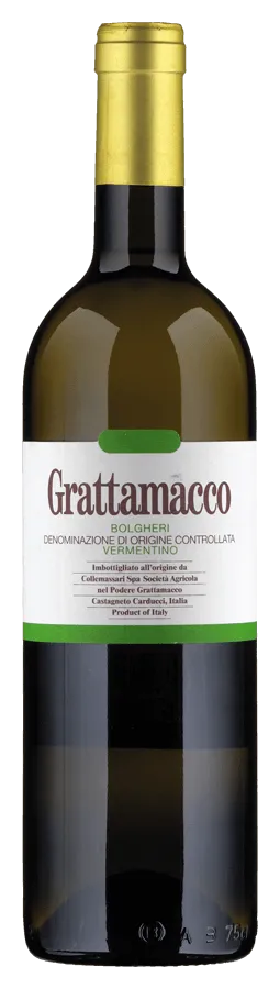 Grattamacco bianco Vermentino von Grattamacco - Flasche Weisswein Biologisch aus der Toskana