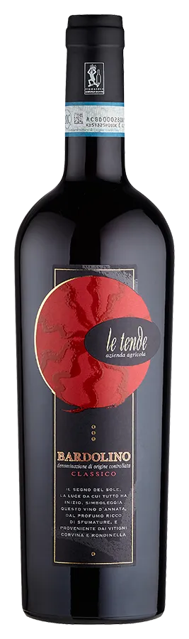 Bardolino Classico von Le Tende - Flasche Rotwein Biologisch aus Venetien