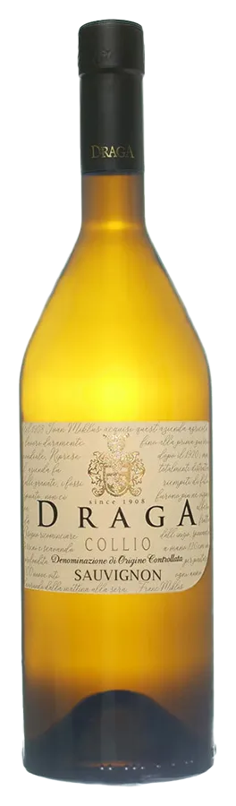 Sauvignon Collio de Draga - Bouteille de Vin blanc de la région italienne Frioul