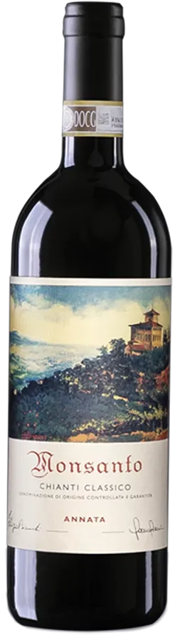 Chianti classico annata von Castello di Monsanto - Flasche Rotwein aus der Toskana