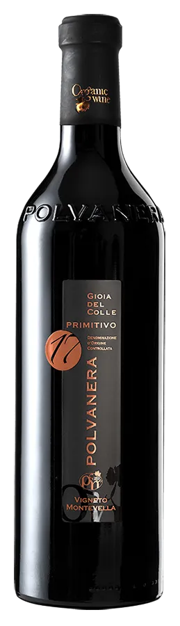 Primitivo Gioia del Colle '17' de Polvanera - Bouteille de Vin rouge Biologique des Pouilles