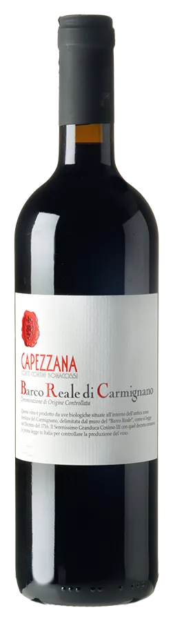 Barco Reale di Carmignano de Tenuta di Capezzana - Bouteille de Vin rouge Biologique de la Toscane