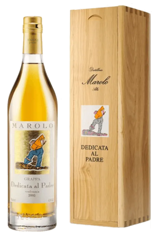 grappa-dedicata-al-padre-barricata-marolo-70cl Grappa DEDICATA AL PADRE Barriques 2008 von Marolo - Flasche Grappa aus dem Piemont