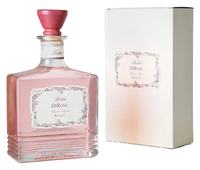 DiRose DiRose von Distilleria Berta - Flasche Likör aus dem Piemont