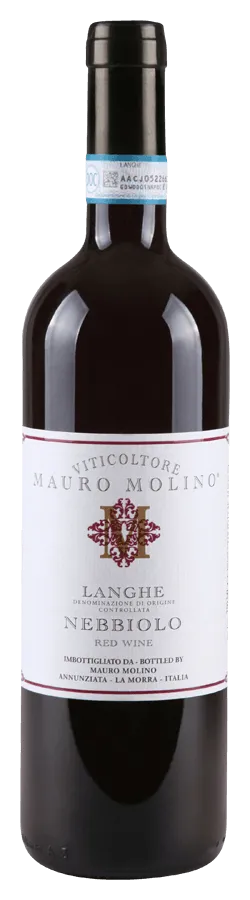 Nebbiolo Langhe de Mauro Molino - Bouteille de Vin rouge du Piémont