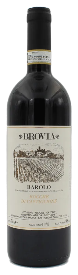 Barolo 'Rocche di Castiglione' von Az. Agr. Brovia - Flasche Rotwein aus dem Piemont