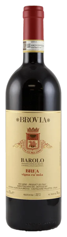 barolo-brea-vigna-ca-mia-castiglione-falletto-brovia Barolo Brea 'Ca' Mia' von Az. Agr. Brovia - Flasche Rotwein aus dem Piemont