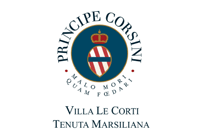 tenuta-marsiliana-villa-le-corti-principe-corsini-logo Logo des Weinproduzenten Le Corti aus der Toskana