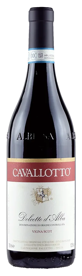 Dolcetto d'Alba Vigna Scot von Cavallotto Bricco Boschis - Flasche Rotwein Biologisch aus dem Piemont