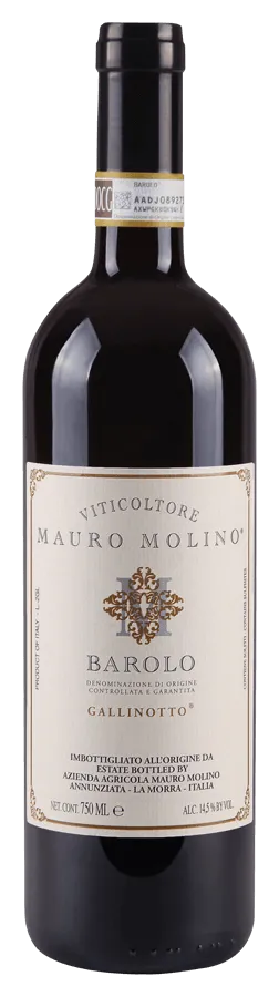 Barolo Gallinotto von Mauro Molino - Flasche Rotwein aus dem Piemont