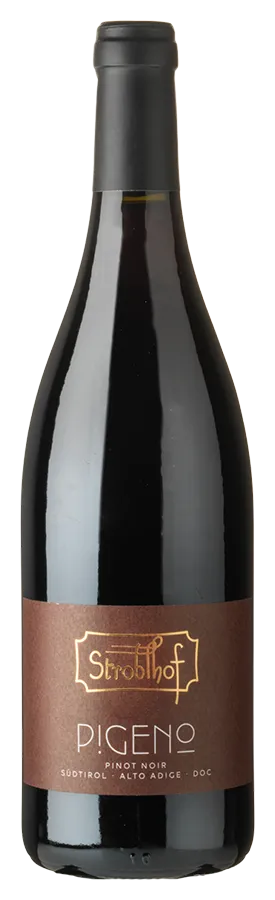 Pigeno Pinot Nero Pigeno Pinot Nero de Stroblhof - Bouteille de vin rouge du Tyrol du Sud