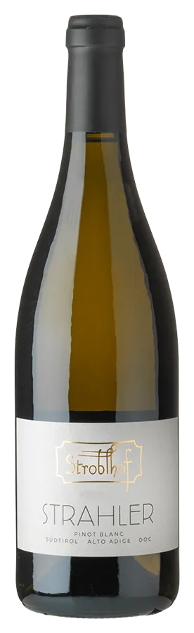 Strahler Weissburgunder Alto Adige Strahler Weissburgunder Alto Adige de Stroblhof - Bouteille de vin blanc du Tyrol du Sud
