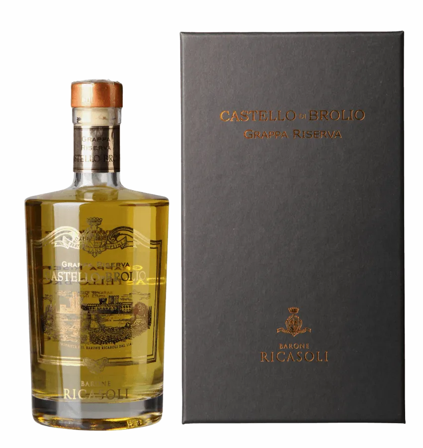 Grappa Riserva Castello di Brolio de Barone Ricasoli - Bouteille de Grappa de la Toscane