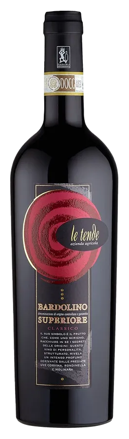 Bardolino Classico Superiore de Le Tende - Bouteille de Vin rouge Biologique de Vénétie