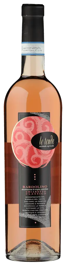bardolino-chiaretto-classico-le-tende-doc-75cl Bardolino Chiaretto Classico de Le Tende - Bouteille de Vin rosé Biologique de Vénétie