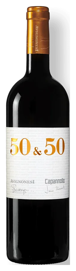 50 & 50 de Avignonesi - Bouteille de Vin rouge Biologique de la Toscane