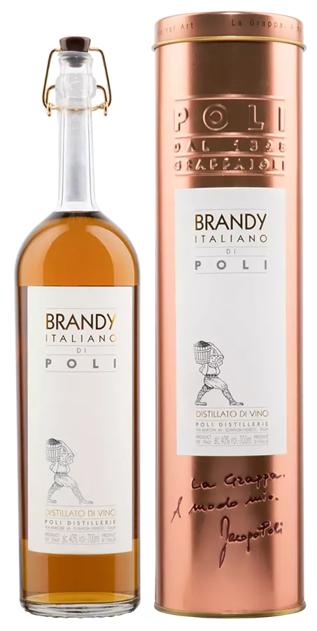 Brandy Italiano di Poli de Poli Grappa - Bouteille de Cognac de Vénétie