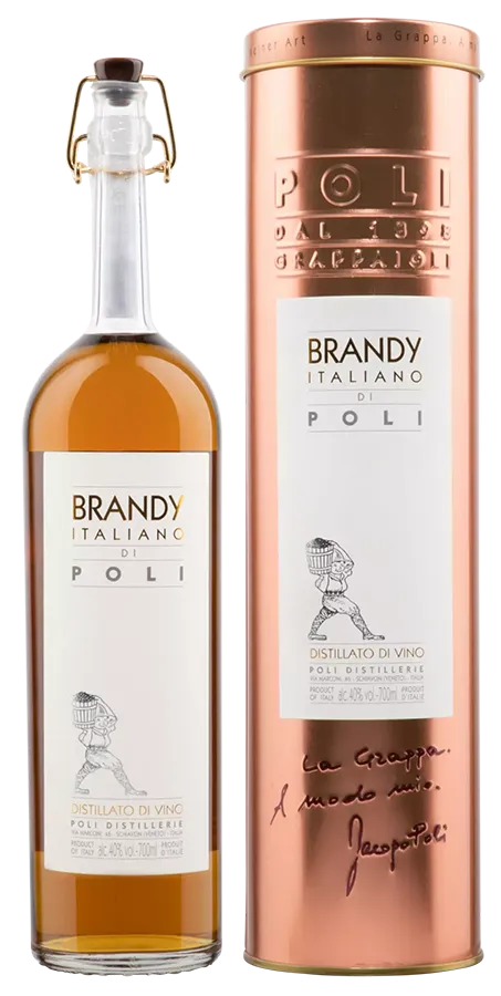 Brandy Italiano di Poli Brandy Italiano di Poli de Poli Grappa - Bouteille de Cognac de Vénétie