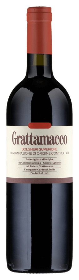 Grattamacco Bolgheri Superiore von Grattamacco - Flasche Rotwein Biologisch aus der Toskana