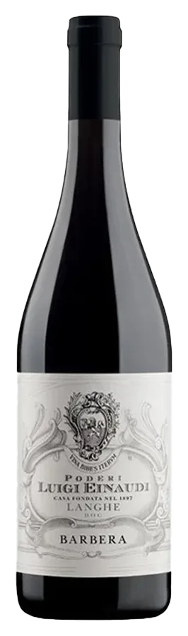 Barbera Langhe Barbera Langhe von Poderi Luigi Einaudi - Flasche Rotwein aus dem Piemont
