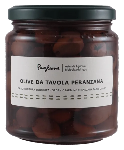 Olive da tavola Peranzana von Agricola Paglione - Entkernte Tafeloliven aus Italien BIO