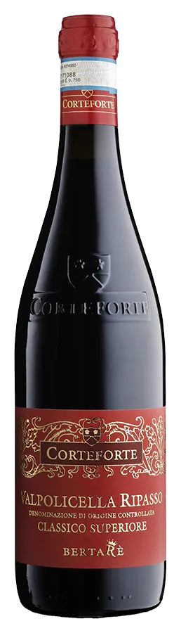 CORTEFORTE-Valpolicella-Classico-Superiore-Ripasso-DOC-75cl Valpolicella Ripasso Classico Superiore Bertarè von Corteforte - Flasche Rotwein Biologisch aus Venetien