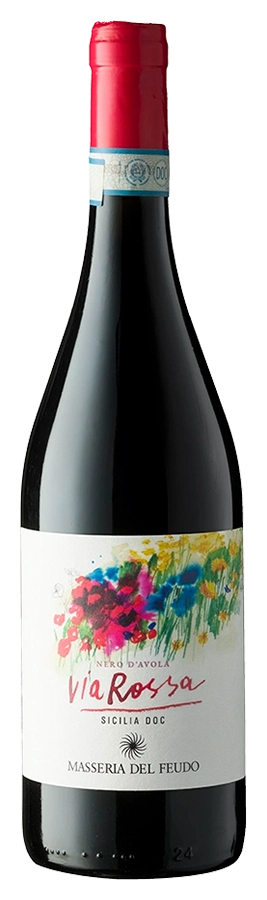 Nero d'Avola ViaRossa von Masseria del Feudo - Flasche Rotwein aus Sizilien