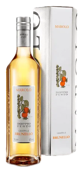 grappa-brunello-doppiofusto-marolo-50cl Grappa di Brunello Doppio Fusto de Marolo - Bouteille de Grappa du Piémont