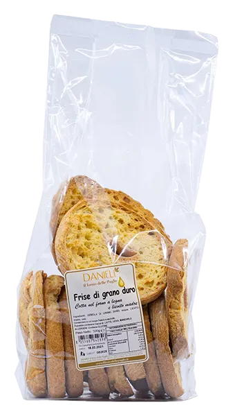 Frise di Grano duro de Danieli - Emballage transparent pour les pâtisseries des Pouilles, en Italie