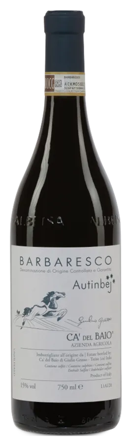 Barbaresco Autinbej de Ca' del Baio - Bouteille de Vin rouge du Piémont