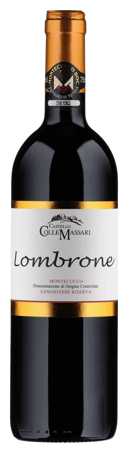 Montecucco Riserva Lombrone de Colle Massari - Bouteille de Vin rouge Biologique de la Toscane