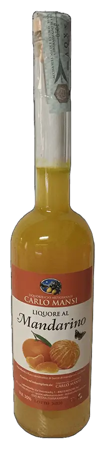 Liquore al Mandarino Liquore al Mandarino de Carlo Mansi - Bouteille de Liqueur de la Campagne