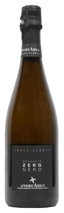 franciacorta-dosaggio-zero-nero-millesimato-andrea-arici Franciacorta Dosaggiozero Nero Millesimato von Colline della Stella - Flasche Schaumwein aus der Lombardei