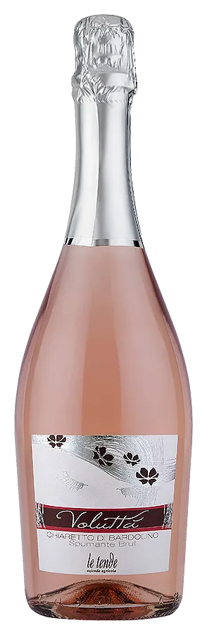 Voluttà - Chiaretto di Bardolino Spumante Brut Voluttà - Chiaretto di Bardolino Spumante Brut von Le Tende - Flasche Roséwein Biologisch aus Venetien